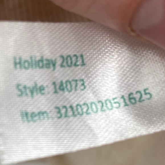 Marine Layer Anytime Crew Neck Ringer Sweatshirt Oatmeal Cream Maroon Womens XS - Picture 6 of 8